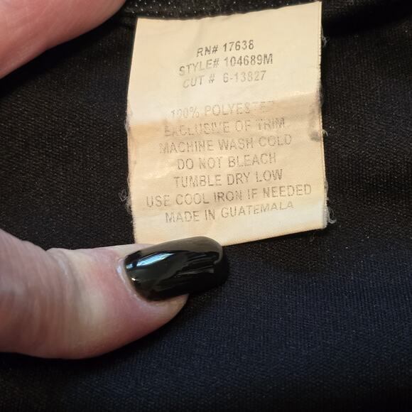 Miss Dorby Vintage Chiffon Dark Floral Top Size 16 Black Whimsigoth Romantic - Picture 4 of 8